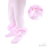 GT62-P: Pink Frilly Tights (NB-12 Months)